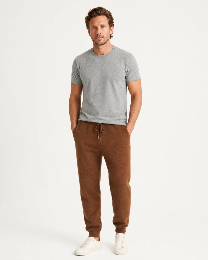 New York Thermal Cashmere Knit Sweatpants