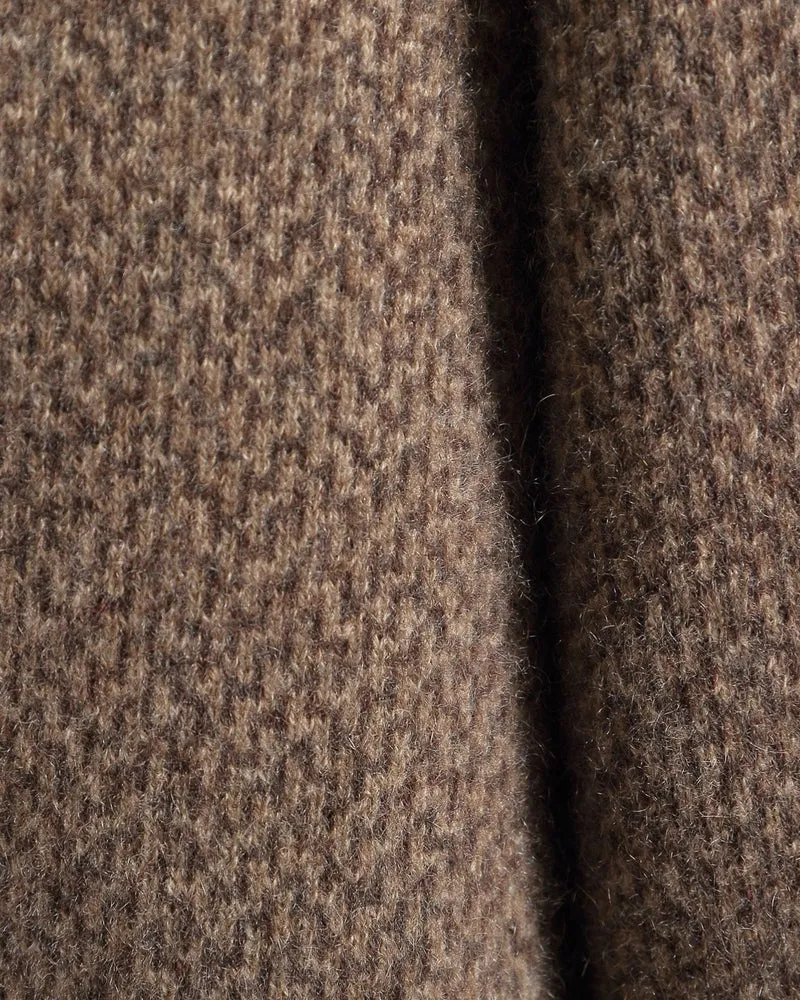 London Cashmere Knit Zip-Up Cardigan
