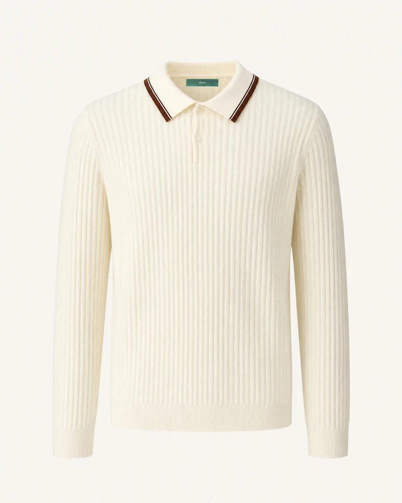 Hamptons Cashmere Knit Polo Shirt Limited Edition