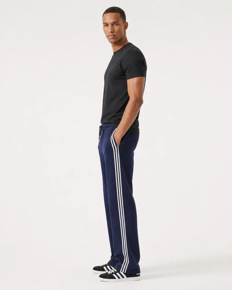 Boston Cashmere Wool Jacquard Straight Pants