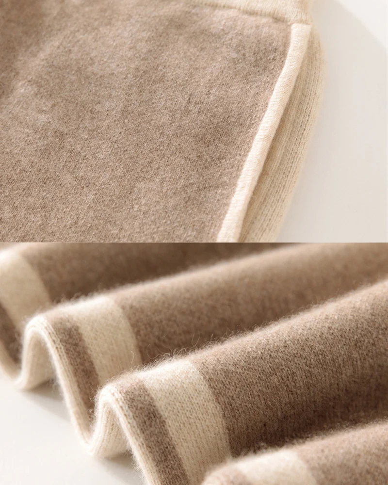 High-End Thick Cashmere Elastic Waist Comfort