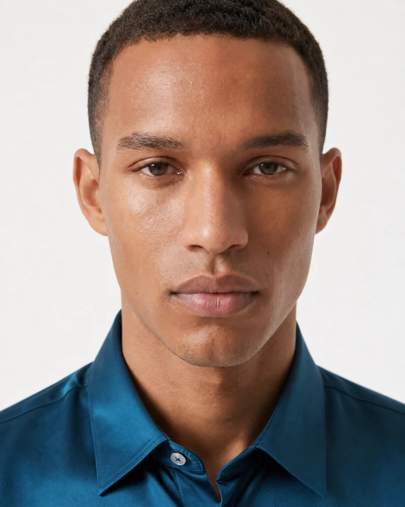Hign-End Mulberry Silk Long-Sleeve Jacquard Shirt