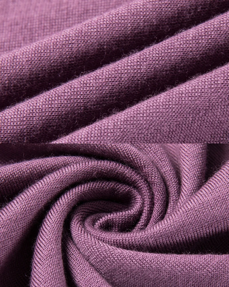 High-Count Australian Wool Crewneck Knit T-Shirt