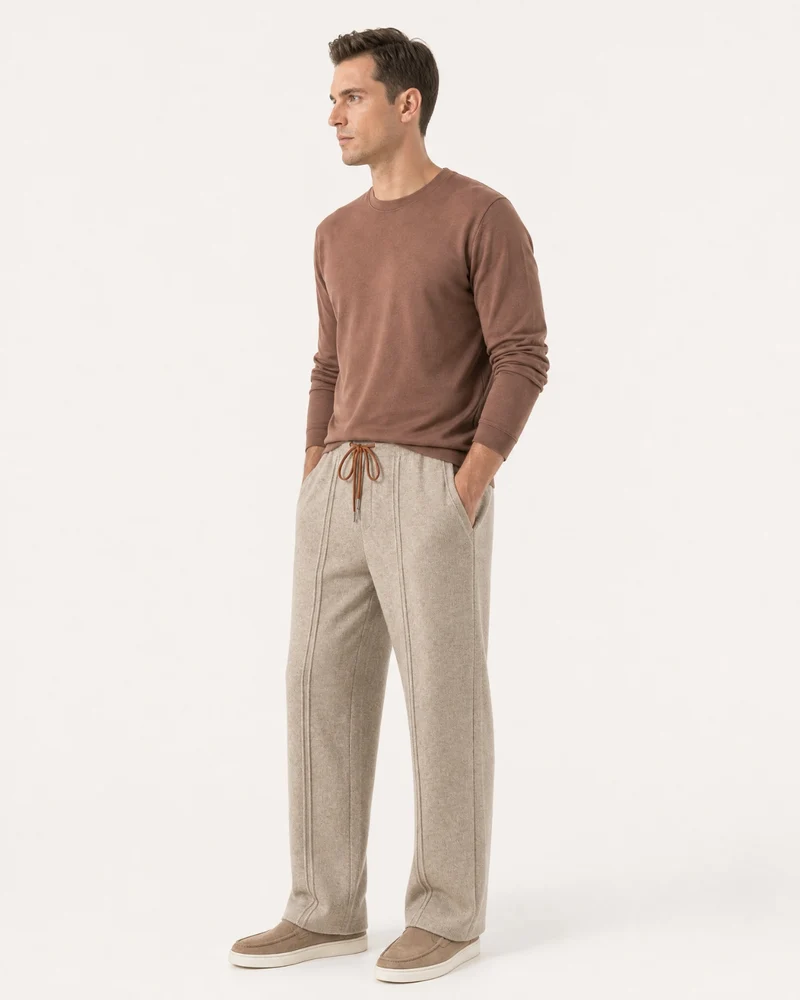 Cashmere Knit Slim-Fit Pants Limited Edition