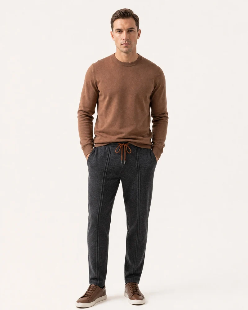 Cashmere Knit Slim-Fit Pants Limited Edition