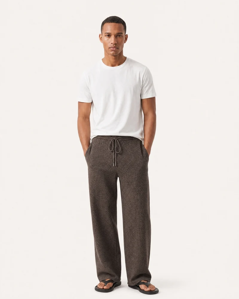 Four-Way Stretch Cashmere Travel Pants