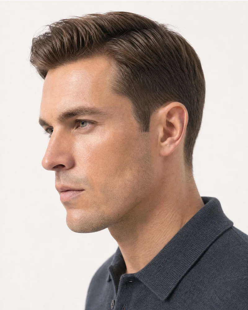 New York Cashmere Short-Sleeve Polo Shirt