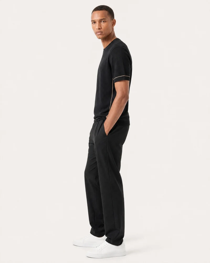 Mulberry Silk and Cashmere Knit T-Shirt
