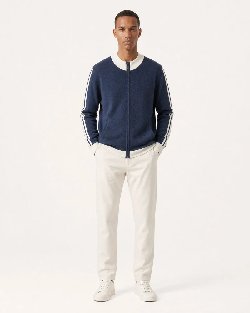 High-End Thick Cashmere Zip Cardigan Jacket Limited Edition