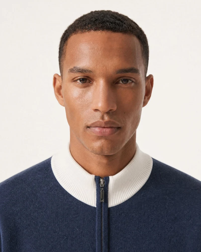 High-End Thick Cashmere Zip Cardigan Jacket Limited Edition