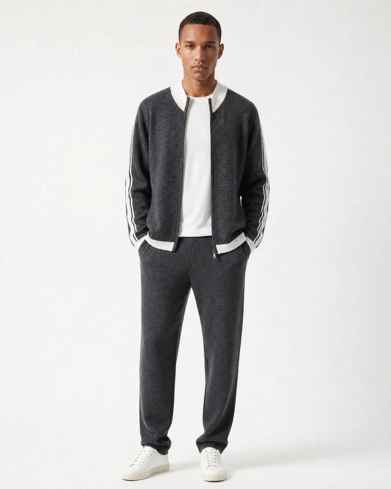 High-End Thick Cashmere Zip Cardigan Jacket Limited Edition
