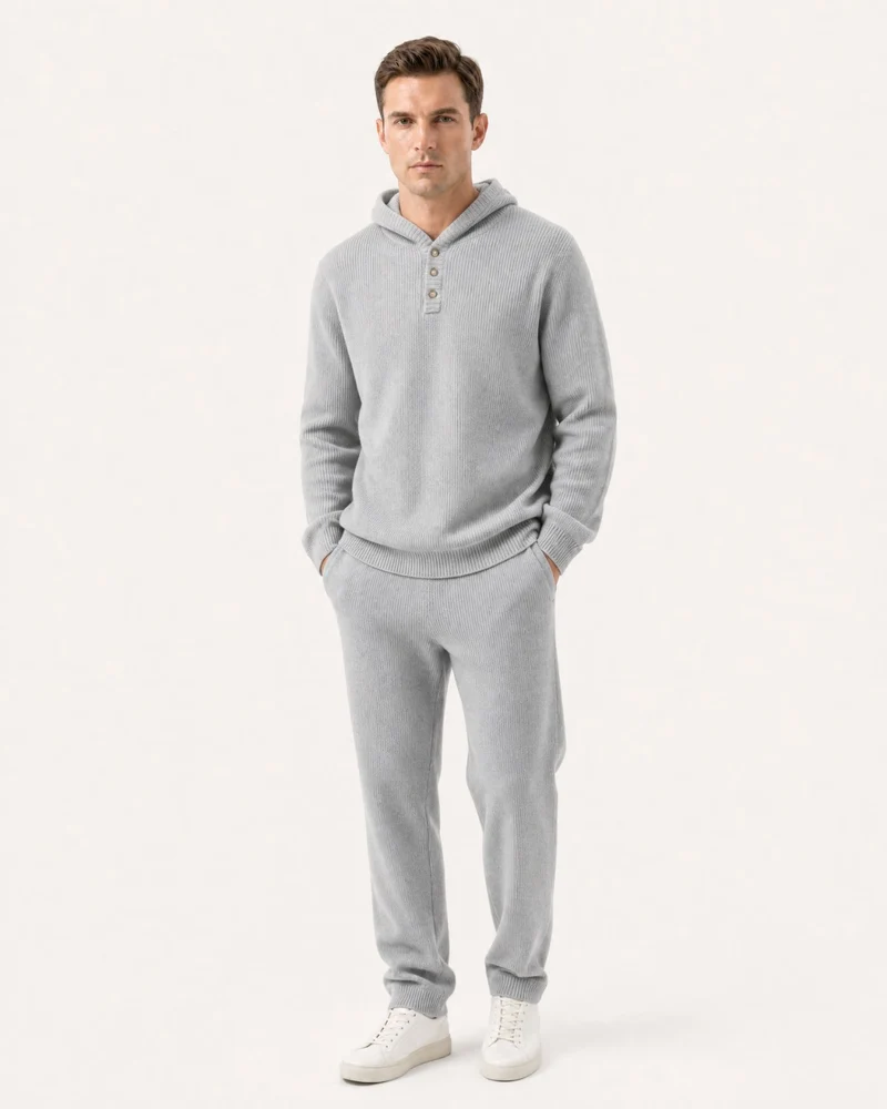 Relaxed Fit Cashmere Hooded Sweater