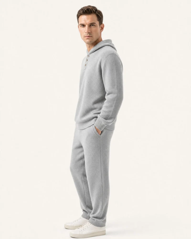 Relaxed Fit Cashmere Hooded Sweater