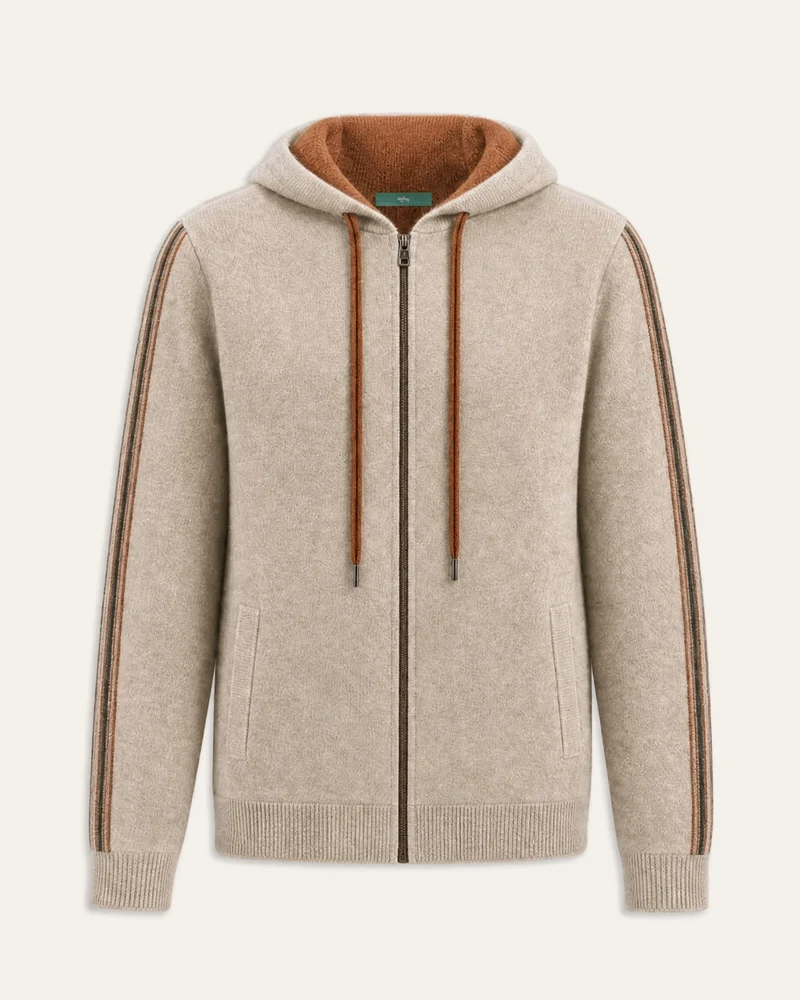 Munich Heavyweight Cashmere Zip-Up Hoodie