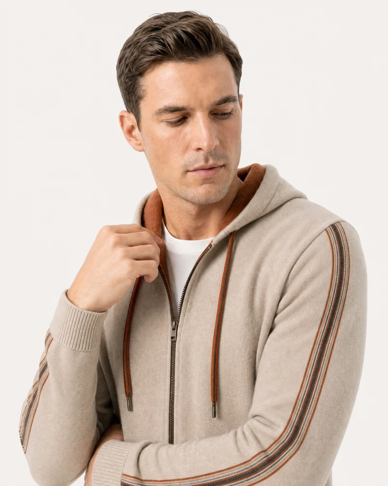 Munich Heavyweight Cashmere Zip-Up Hoodie