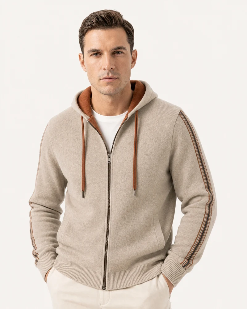 Munich Heavyweight Cashmere Zip-Up Hoodie