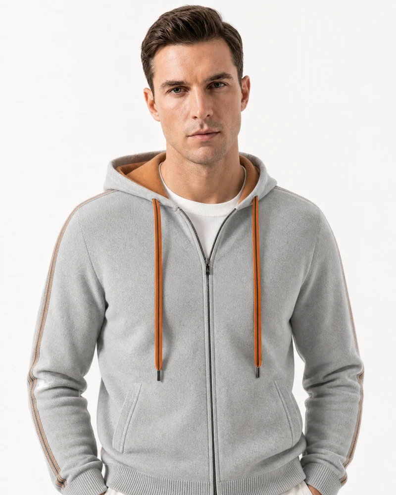 Munich Heavyweight Cashmere Zip-Up Hoodie