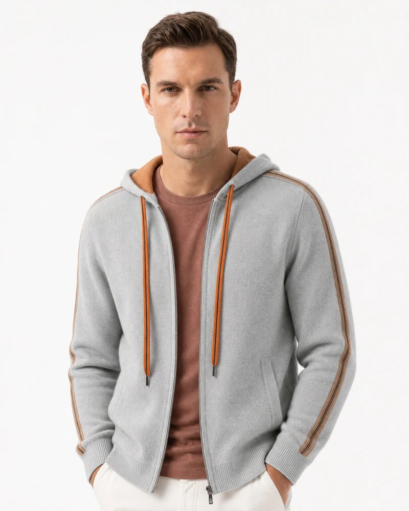 Munich Heavyweight Cashmere Zip-Up Hoodie
