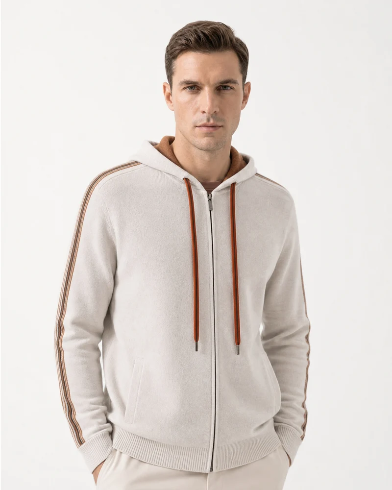 Munich Heavyweight Cashmere Zip-Up Hoodie