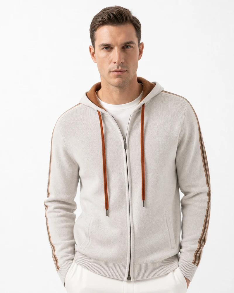 Munich Heavyweight Cashmere Zip-Up Hoodie