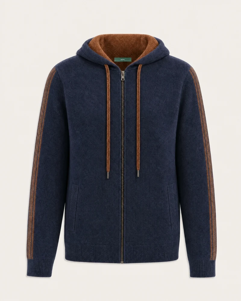 Munich Heavyweight Cashmere Zip-Up Hoodie