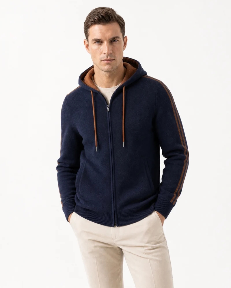 Munich Heavyweight Cashmere Zip-Up Hoodie