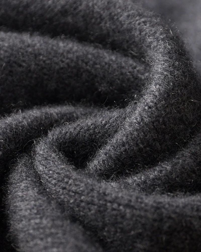 Five-Needle Thick Cashmere Crewneck Pullover