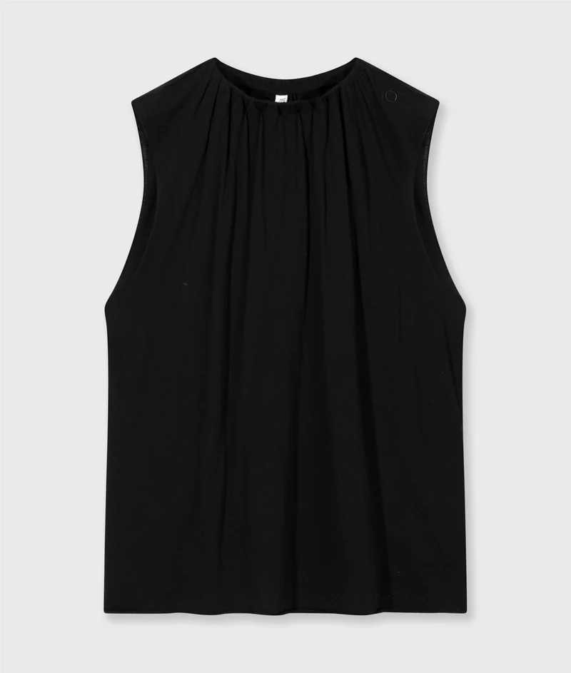 Pleated Top Jersey black