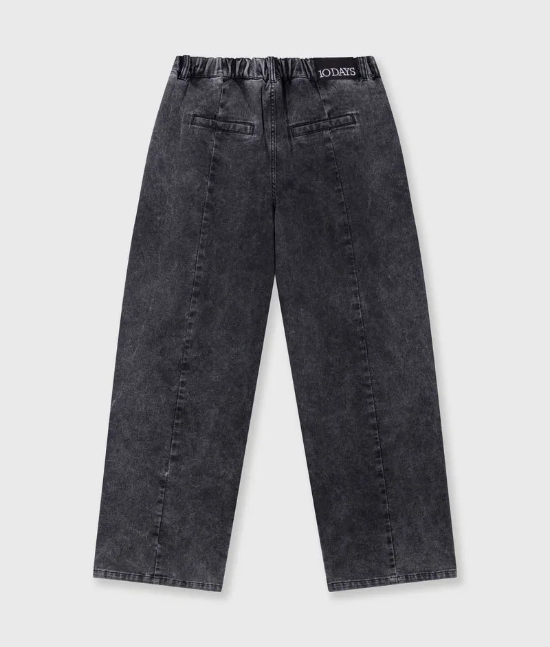 Bar pants jog denim black