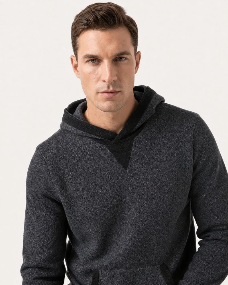 Marbella Solid Cashmere Knit Pullover Hoodie