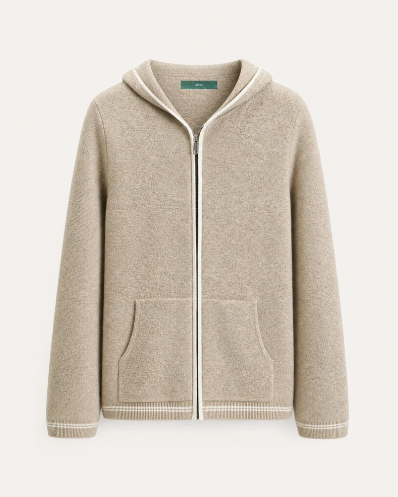 Zurich Hooded Fine Cashmere Cardigan