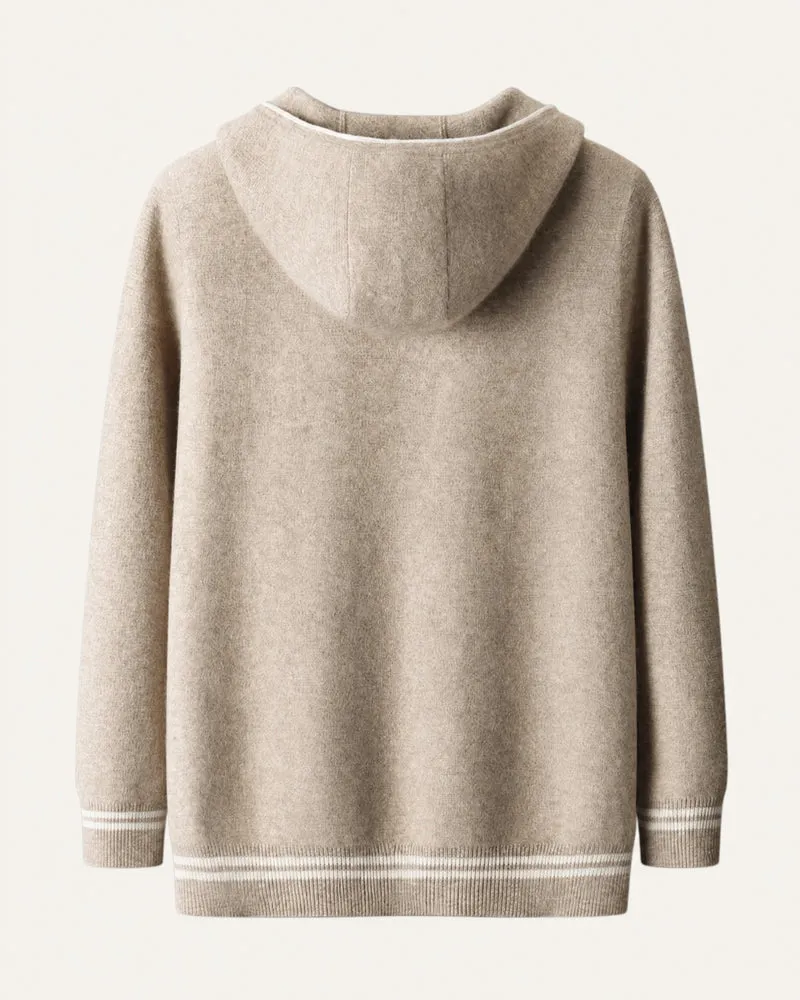 Zurich Hooded Fine Cashmere Cardigan