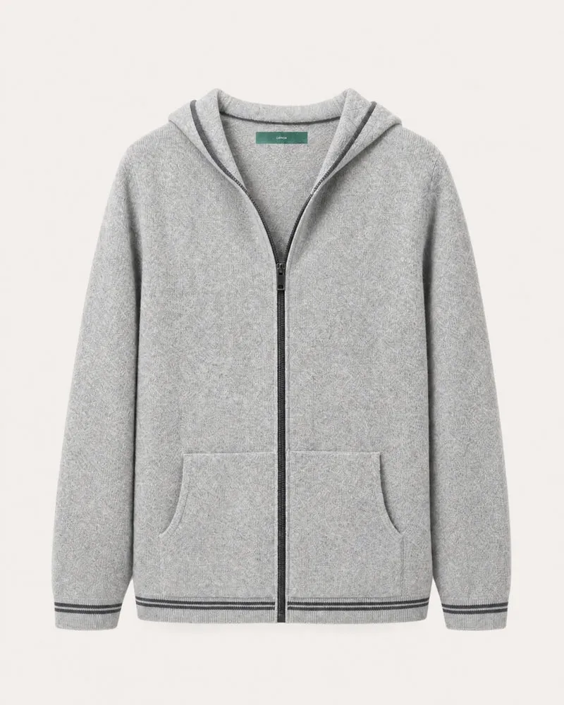 Zurich Hooded Fine Cashmere Cardigan