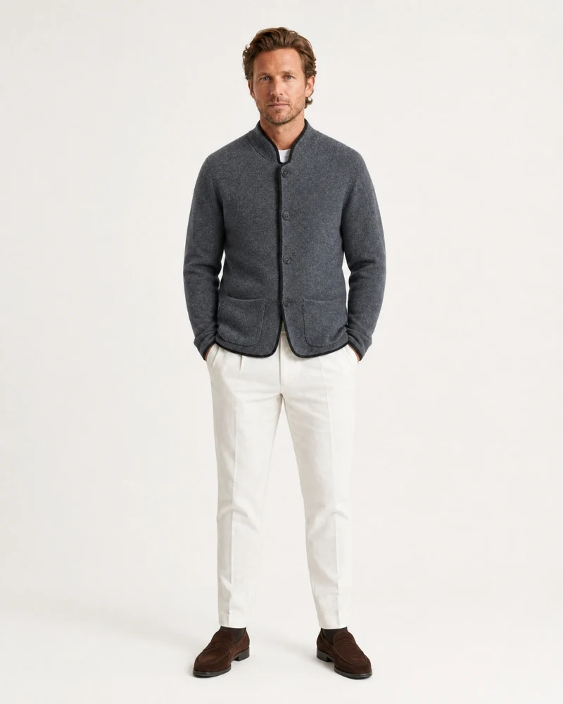 Collared Cashmere Cardigan Limited Edition