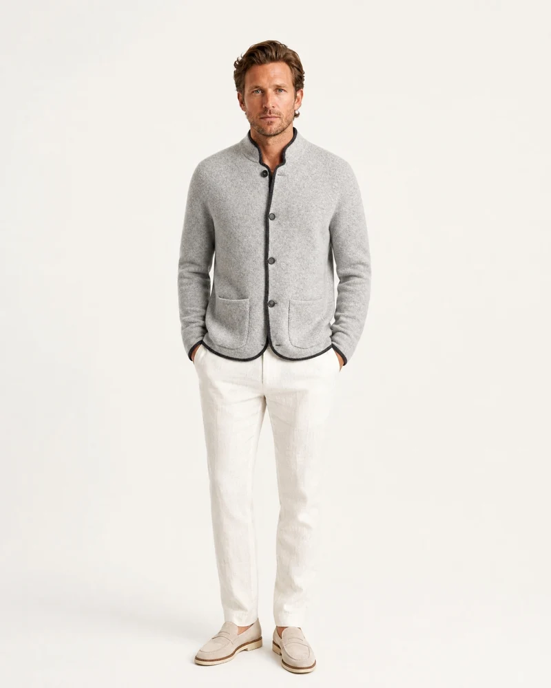 Collared Cashmere Cardigan Limited Edition