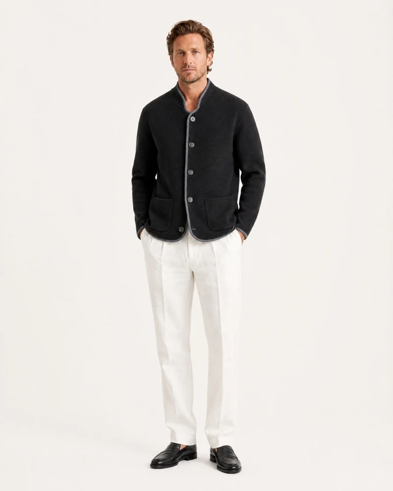 Collared Cashmere Cardigan Limited Edition
