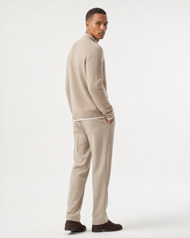 London Cashmere Full-Zip Cardigan Jacket