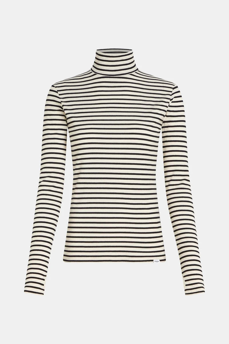 W25F1761LTD Longsleeve stripe ecru/black