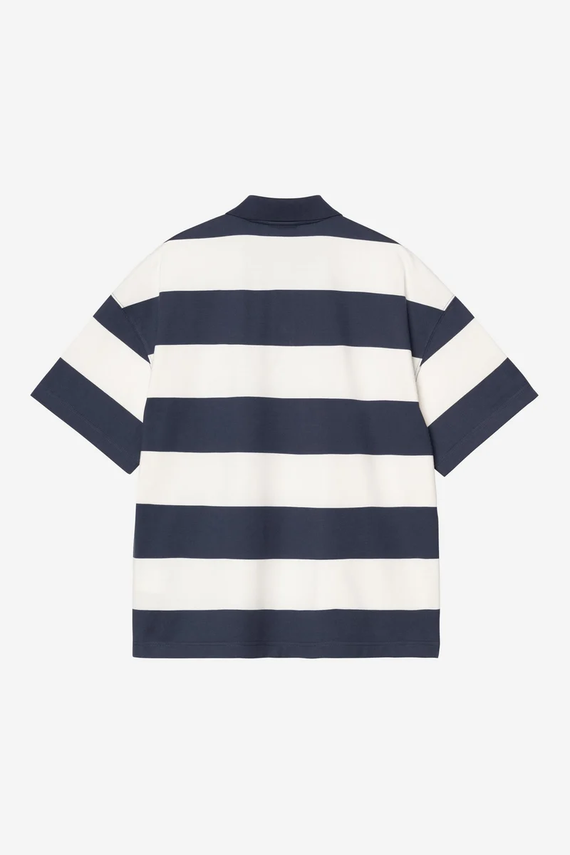 S/S Delray Polo delray stripe, blue