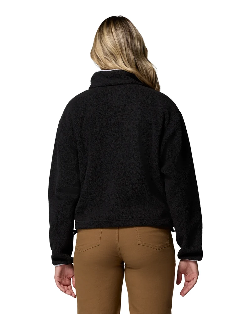 AL7330 Helvetia II Cropped Half Snap Fleece black