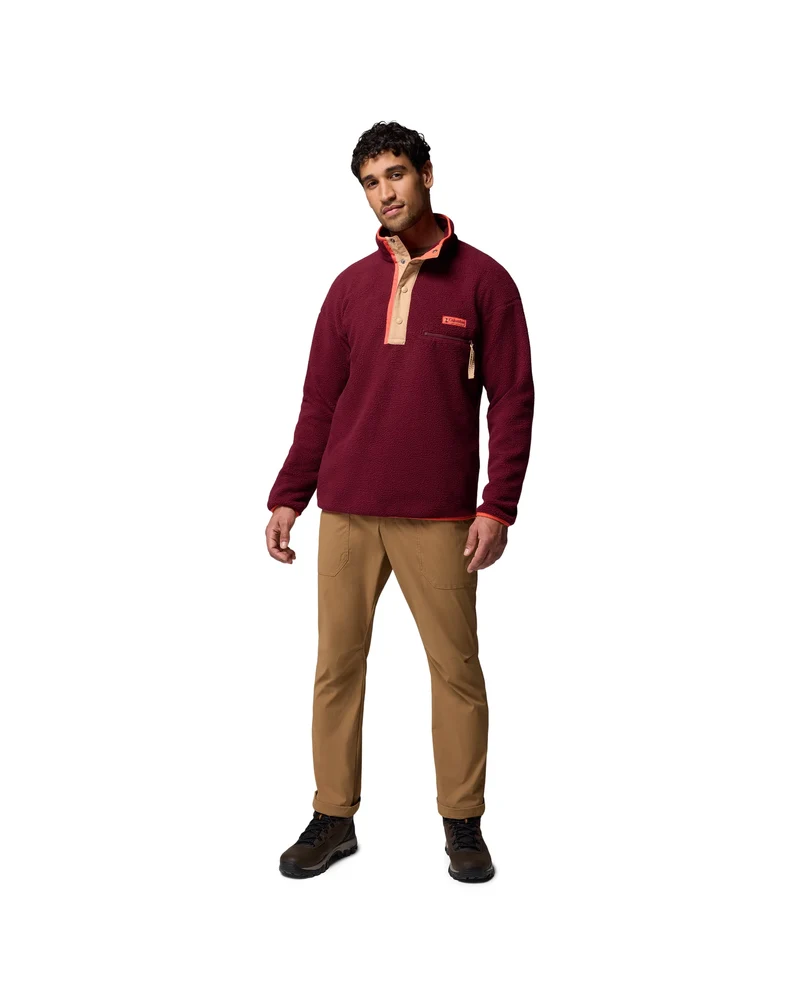 AM5780 Helvetia II Half Snap Fleece rich wine