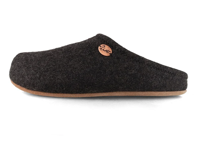 Barefoot Filzpantoffeln mit viel Zehenfreiheit, grau