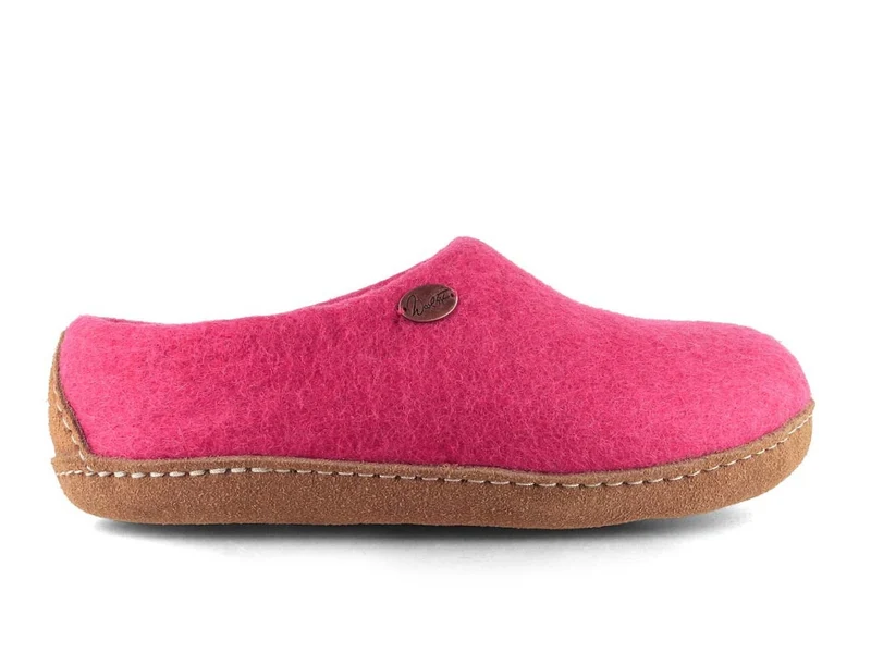 Barfuß-Hausschuh Footprint, pink