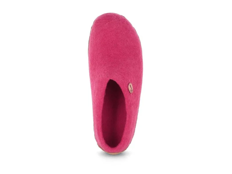 Barfuß-Hausschuh Footprint, pink