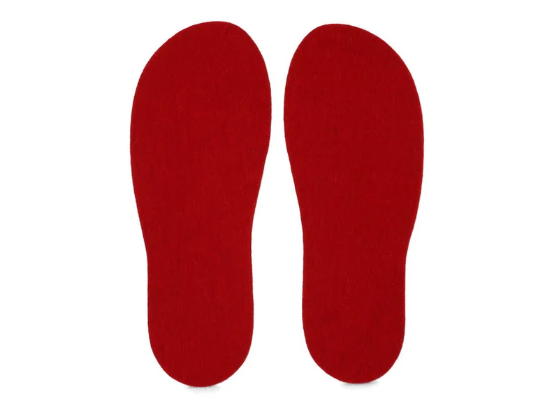 5mm Filz-Einlegesohlen, rot