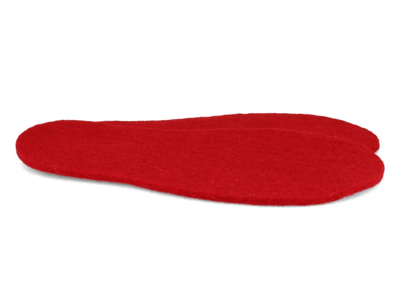 5mm Filz-Einlegesohlen, rot