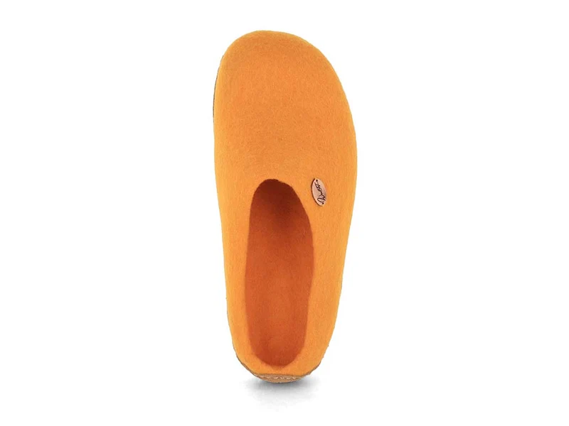 Barfuß-Hausschuh Footprint, orange