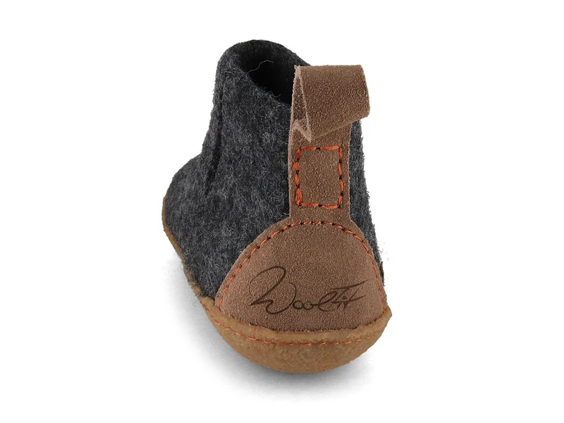 Hüttenschuhe mit Gummisohle Yeti, graphit