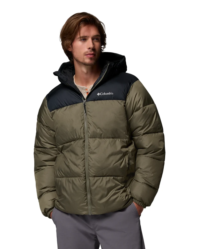 Puffect! II Hooded Jacket stone green, b"