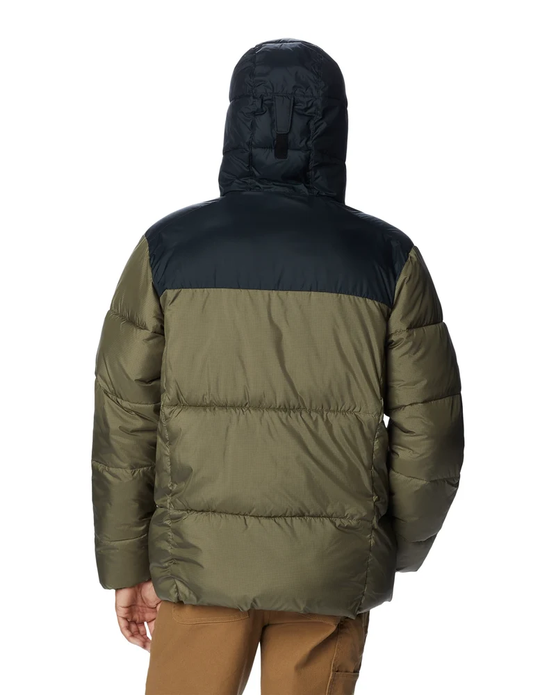 Puffect! Hooded Jacket stone green black"